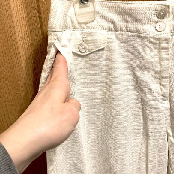 George | Women’s Modern Fit White Casual Office Capris Pants Size 8 - Picture 4 of 12